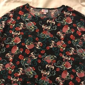 LulaRoe Disney Irma with Queen of Hearts and Roses